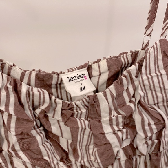 Burgundy striped crop top - Picture 2 of 3